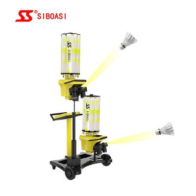 China Siboasi Badminton Machine , 1.2-10S Ball Interval Badminton Practice Machine for sale