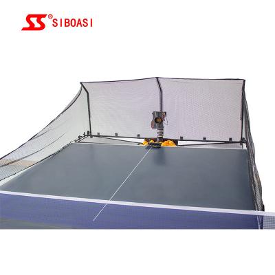 China máquina de los tenis de mesa 240V, cuarto delantero automático de la máquina de la bola del ping-pong de ROHS en venta