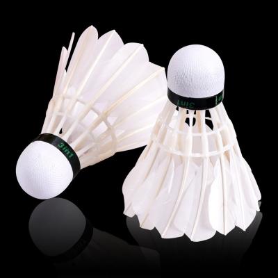 China 3 Stage Goose Feather Shuttlecock With Fibreboard Cork Head for sale