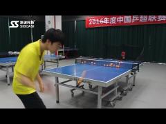 Smart Remote Control Automatic Table Tennis Machine , SGS Table Tennis Launcher