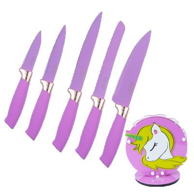 China China Stocked Custom High Quality Kitchen Set 6pcs Knife Stainless Steel Kitchen Knife Sets for sale