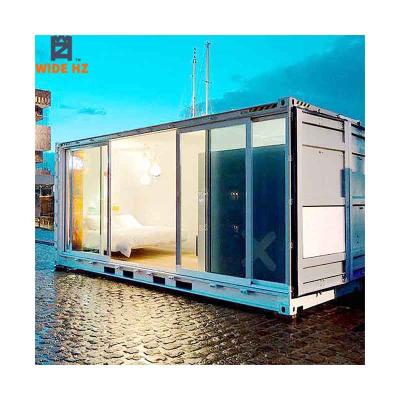 China 2020 Prefab Luxury Modern Glass Container House Villa 20 Foot Hotel Glass Office Shipping Container Homes for sale