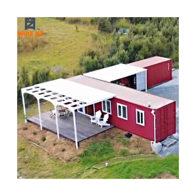 China 40ft country style prefab shipping container pavilion strong and stable prefab shipping container house for sale for sale