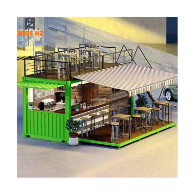 China Mini Coffee Container Shipping Modern Portable Fast Food Kitchen Automatic Bar With Platform for sale