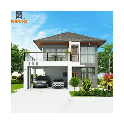 China Modern Design Modular Prefab Light Luxury Mobile Home Cottage 4 Bedroom Steel Villa Prefab Steel Structure Modern Villa for sale