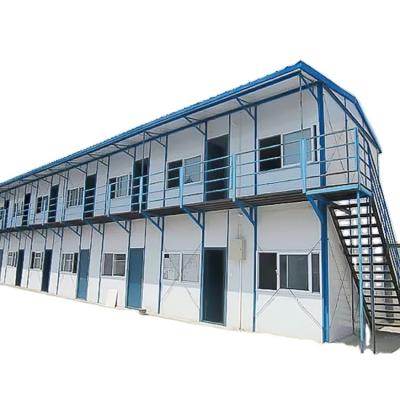 China K type or T type modular temporary prefab house construction site labor camp office light steel frame prefab house for sale