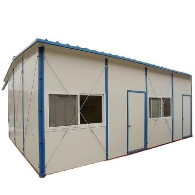 China K type or T type low cost lightweight steel structure flat pack prefab house for labor camp for sale