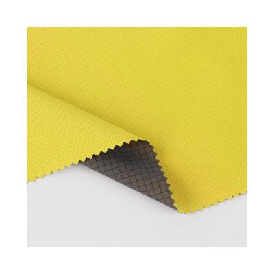 China Stretch 75D 72F Polyester Spandex melange flat knit fabric bonded tpu membrane bonded knit fabric for dress for sale