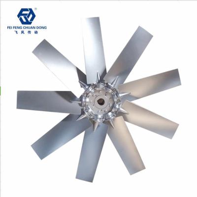 China Adjustable Blades Aluminum Alloy Axial Fan Impeller Installation Angle And Quantity With 9 Blades for sale