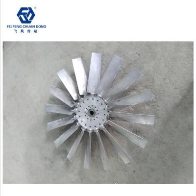 China Guangdong Factory Aluminum Alloy Adjustable Fan Blades Adjustable Installation Angle and Quantity of Blades for sale