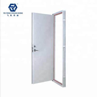 China Swing Metal Fire Rated Steel Door With Panic Bar for sale