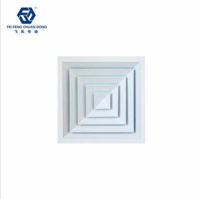 China Air Throw Through Vent 45 Degree Ventilation Square Aluminum Air Louver For Ceiling for sale