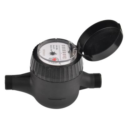 China R160 360 Degree Brass Jet Dry Type Plastic Body Multi Rotatable Prepaid Water Meter for sale