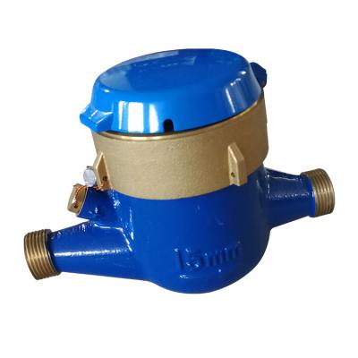 China Brass multi jet brass body 15mm water meter made in china class r160 for sale