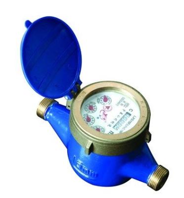 China Brass Volumetric Rotary Piston Water Flow Meter Brass Volumetric Dry Body Rotary Piston Water Meter for sale