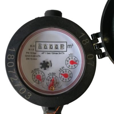 China Plastic Rotary Piston R160 Horizontal Volumetric Volumetric Water Meter Rotary for sale