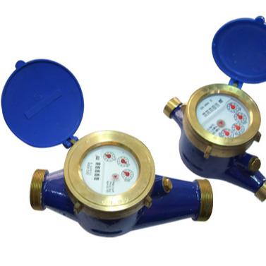 China Brass Rotary Piston Water Meter Volumetric Body Brass Flow Meter for sale