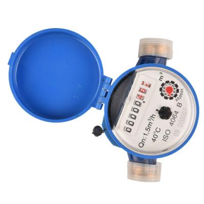 China Single Jet Dry Type Water Meter Brass Water Level Meter for sale