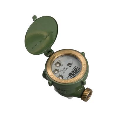 China Brass Rotary Vane Wheel Single Jet Liquid-Sealed Water Meter medidor de agua for sale