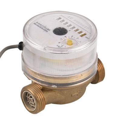 China Single Jet Dry Type LXSC-15E Brass Digital Water Meter for sale