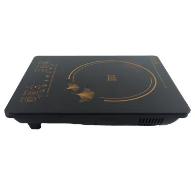 China Professional RV factory manufactures good quality panel touch black crystal induction cooker for sale