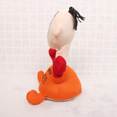 China Punch Me Screaming Toy Anti-stress Plush Doll Funny Punch Me Plush Toy Decompression Electric Cartoon Ornaments for sale