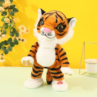 China Custom Toy Disco Electric Dancing Tiger Plush Animal Stuffed Toy Toy With Music Disco Dancing Tiger for sale