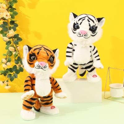 China Electric Stuffed Plush Toy Creative Disco Dancing Tiger Funny Singing Disco Dancing Electric Plush Toy For Kids for sale