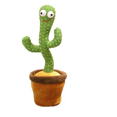 China 2021 Hot Sale 32cm Soft Plush 60 Arabic Dancing Songs Cactus Factory Using Battery Electric Cactus Toy Dancing Plush Toy for sale