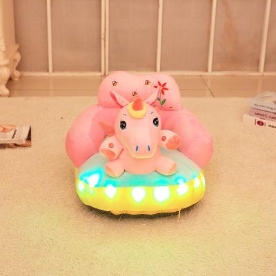 China Home Living Room Hotel Kids Floor To Learn Baby Sofa Chair Animal Cartoon Cotton Stuffed Plush Baby Seat for sale