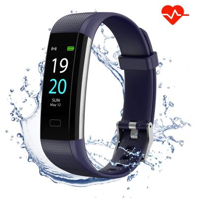 China Hot Selling Waterproof Touch Screen Amazon Heart Rate /blood Pressure Monitoring IP68 Wristband Fitness Tracker Smart Watch for sale