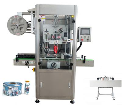 China Easy to Change Mandrels and Bottles Separating Worms Sleeve Labeling Machine for sale