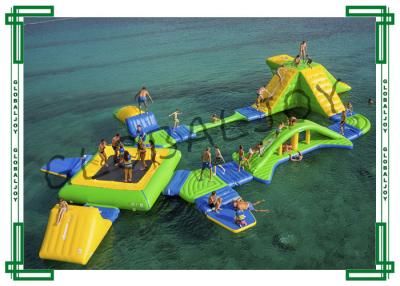 China Eco Friendly Inflatable Water Parks Double Stitch For Thirty Five People for sale