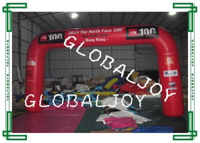 China Red 0.6mm PVC Advertising Inflatables Airtight Arch With Valve for sale