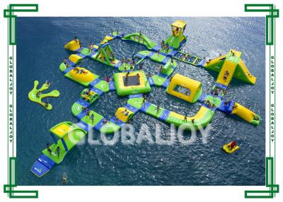 China PVC Tarpaulin Inflatable Water Parks Floating Playgrounds Promotional for sale