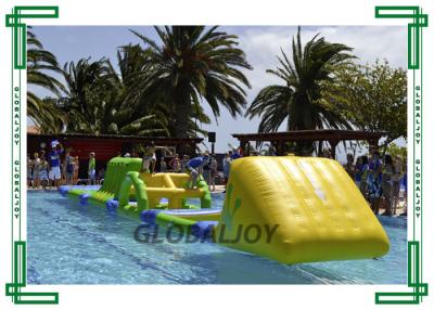 China PVC Tarpaulin Inflatable Water Parks Floating Obstacle Course AquaTrack for sale