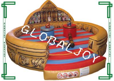 China Fuera de arena Jousting inflable, juegos inflables del gladiador para los niños en venta