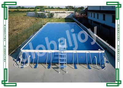 China Metal Frame Inflatable Water Pool , Large Inflatable Rectangular Pool for sale