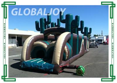 China Attractive Inflatable Obstacle Tunnel / Obstacle Slide Course Training Arena for sale