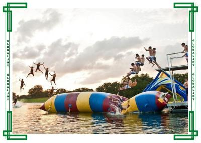 China 0.6mm PVC tarpaulin Inflatable Water Games Catapult Blob / Water Jumping Pillow for sale