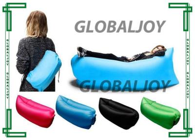 China Colorful Advertising Inflatables 200 x 90cm Pop Up Sofa Nylon Fabric Air Bed Sleeping Bag for sale