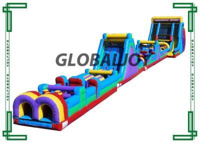 China carrera de obstáculos inflable larga de la bestia de los 40m/patio al aire libre inflable gigante en venta