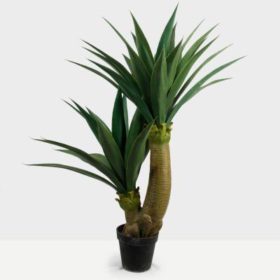 China High quality environmental friendly artificial plant 147cm green 42 leaves sisal bonsai plant for sale