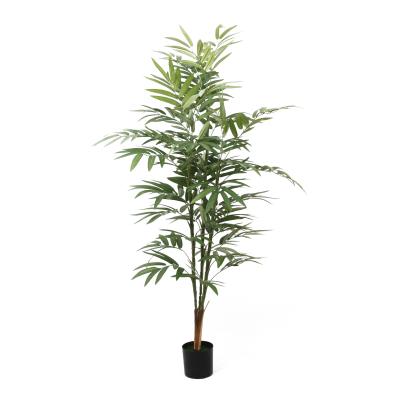 China Fernleaf 130CM Environmental Friendly Artificial Bamboo Tree 3 Branches 41 Leaves Bonsai To Hold Real Touch Tree For Decoration for sale