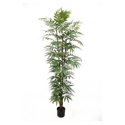 China Fernleaf 180CM Environmental Friendly Artificial Bamboo Tree 3 Branches 81 Leaves Bonsai To Hold Real Touch Tree For Decoration for sale