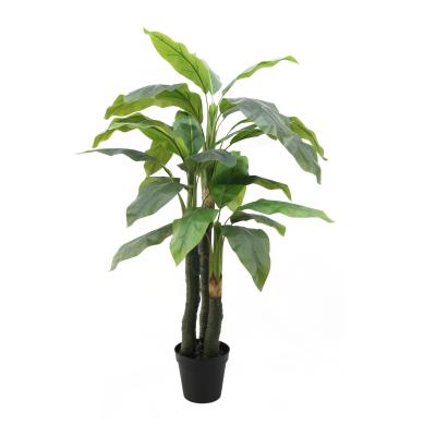 China Excellent Environment Friendly Artificial Plant 140CM 27 Leaves Green Cordyline Tree Bonsai Decorative Plant For Home Indoor Outdoor for sale