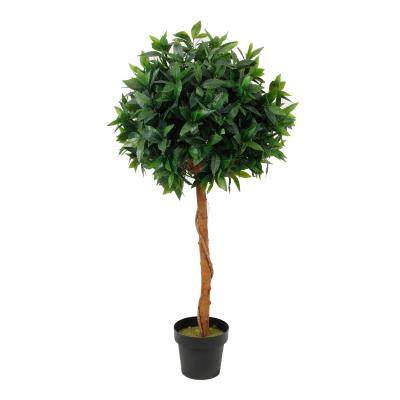 China High Quality Environmental Friendly Artificial Plant 125CM 25 Branches Laurel Tree Synthetic Artificial Tree for Home Decor for sale