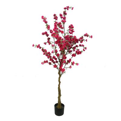 China Wholesale High Quality Environmental Friendly Artificial Plant Peach Tree Bonsai Stand Real Touch Plants Decorative For Outdoor Indoor Home for sale