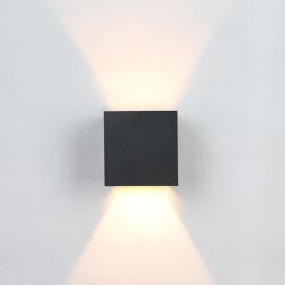 China Modern Decorative LED Wall Cube Lamp Garden Porch Wall Light IP65 Modern Metal Waterproof Indoor Aluminum Outdoor Outdoor Light for sale