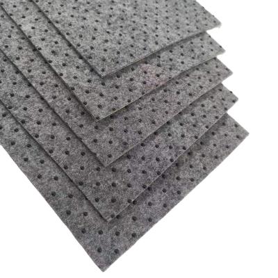 China Breathable green and environment-friendly polyester material 100% non-woven fabrics with PVC dots for sale